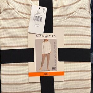 MIA Toast Striped Lounge Set